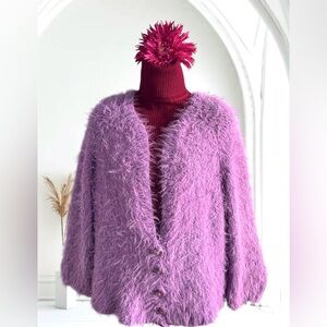 Hand Knitted Merino Wool Cardigan